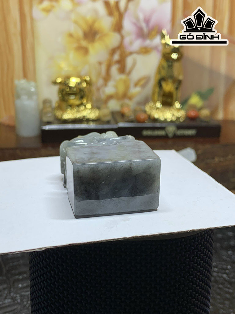 Ấn Tỳ Hưu Đá Cẩm Thạch Cao 49,2 Ngang 29,7 Sâu 18,2 (mm) 69,5g