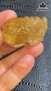 Mặt Dây Chuyền Tỳ Hưu Đá Thạch Anh Tóc Vàng Nâu Cao 43,4 Ngang 28 Sâu 24 (mm) 44,5g