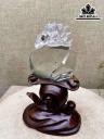 Tác Phẩm Hồ Ly Đá Thạch Anh Ưu Linh Cao 98,8 Ngang 71 Sâu 37,6 (mm) 282,9g