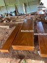 Bộ Bàn Ghế K3 Gỗ Gỗ Đỏ Bàn Dài 230 Rộng 80 Dày 20 Ghế Dài 320 Rộng 40 Dày 15 (cm)
