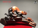 Tượng Báo Gỗ Trắc Việt Liền Khối Cao 35 Ngang 61 Sâu 22 (cm)