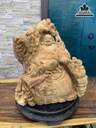 Tượng Phật Di Lặc Gỗ Ngọc Am Cao 56 Ngang 50 Sâu 31 (cm)