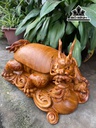 Rùa Phong Thủy Gỗ Hương Cao 30 Ngang 52 Sâu 30 (cm)