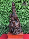 Tượng Phật Bà Quan Âm Gỗ Xá Xị Cao 70 Ngang 30 Sâu 25 (cm)