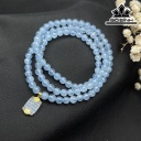 Chuỗi Đá Aquamarine Đường Kính Hạt 5,5 (mm)