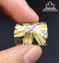 Mặt Dây Chuyền Đá Thạch Anh Tóc Vàng Cao 20,5 Ngang 13,8 Sâu 5,6 (mm) 3,3gr