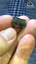 Mặt Dây Chuyền Tỳ Hưu Đá Thạch Anh Tóc Xanh Cao 15 Ngang 8,2 Sâu 8,5 (mm) 1,9gr