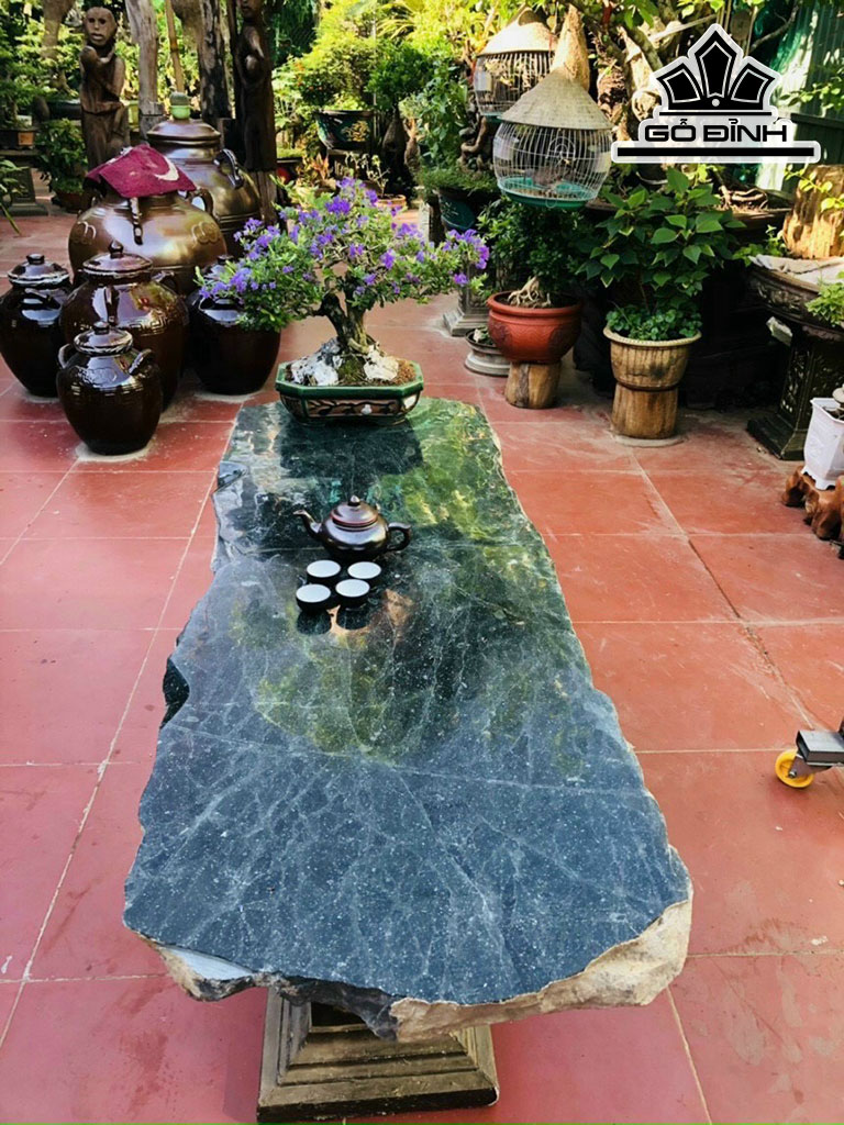 Mặt Bàn Đá Canxedon Gia Lai Cao 80 Ngang 50 (cm) 100kg