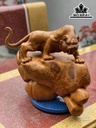 Tượng Hổ Gỗ Nu Hương Cao 38 Ngang 48 Sâu 30 (cm)