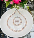 Vòng Cổ Ngọc Trai Ovan Size 8 li