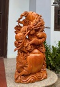 Tượng Rồng ( Nhất Long ) Chấn Bình Gỗ Ngọc Am Cao 77 Ngang 39 Sâu 18 (cm)