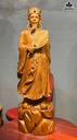 Tượng Gia Cát Lượng Gỗ Ngọc Am Cao 86 Ngang 28 Sâu 20 (cm)