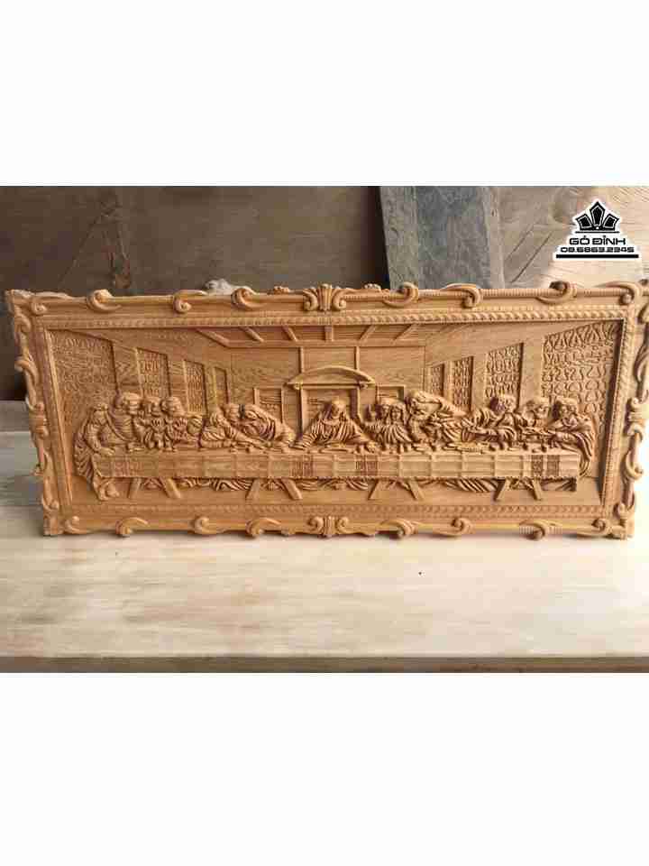 Tranh Tiệc Ly gỗ pơ mu  rộng 50 dài 120 dày 5 (cm)