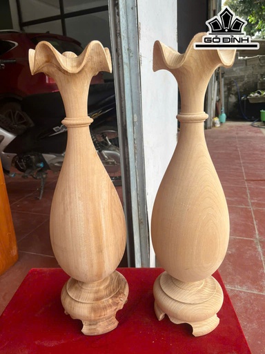 Cặp Tỳ Bà Gỗ Ngọc Am Cao 52 Đường Kính 15 (cm)