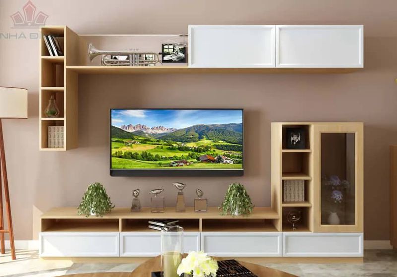 Kệ gỗ tivi hiện đại không chỉ là nơi đặt tivi mà còn là món đồ trang trí thu hút mọi ánh nhìn.