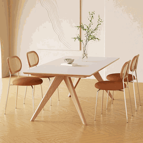 Bộ bàn ăn 4 ghế gỗ sồi (Oak) có tính thẩm mỹ cao