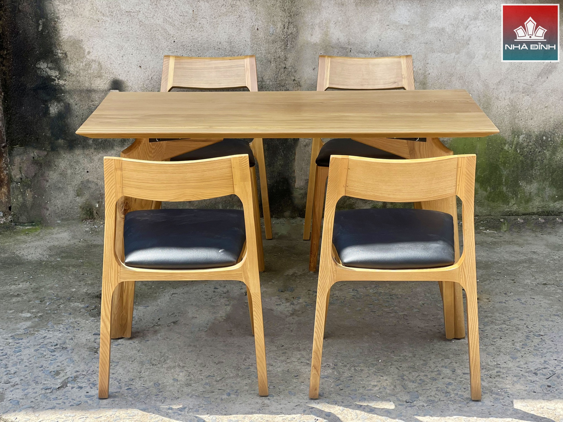 Bộ bàn ăn 4 ghế gỗ sồi (Oak) chất lượng cao