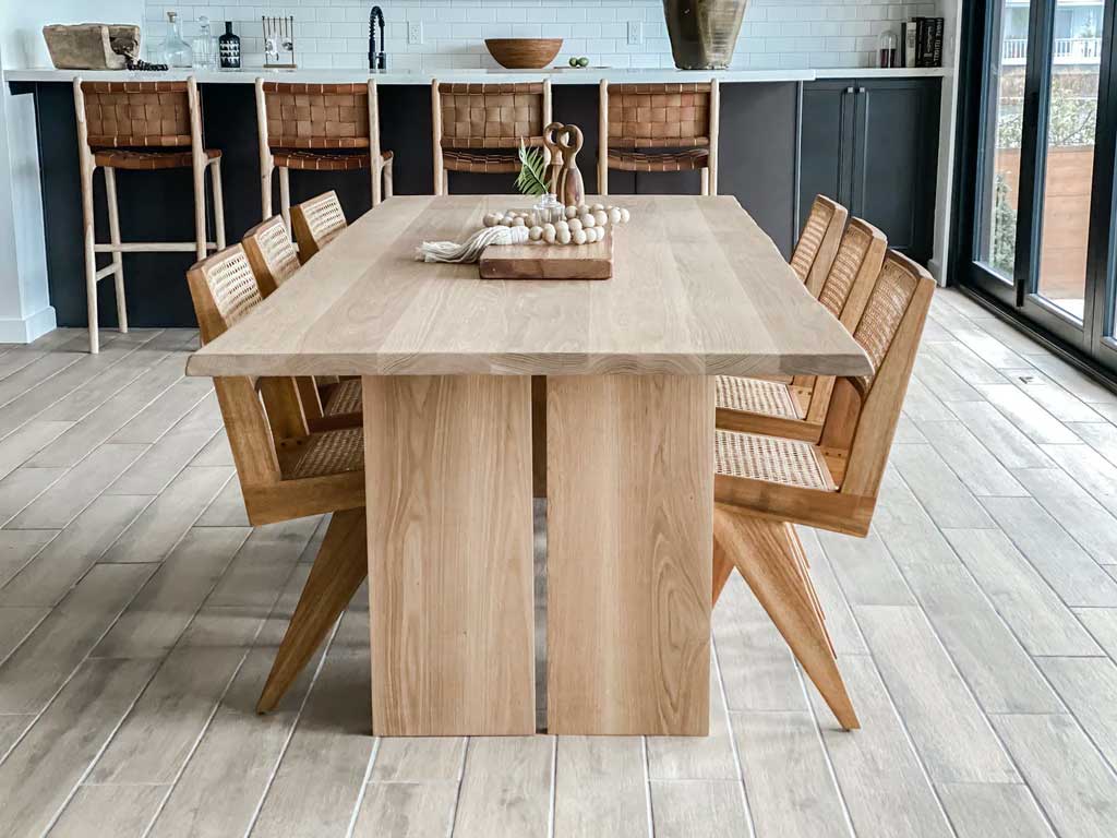 Bộ bàn ăn 6 ghế gỗ sồi (Oak) 