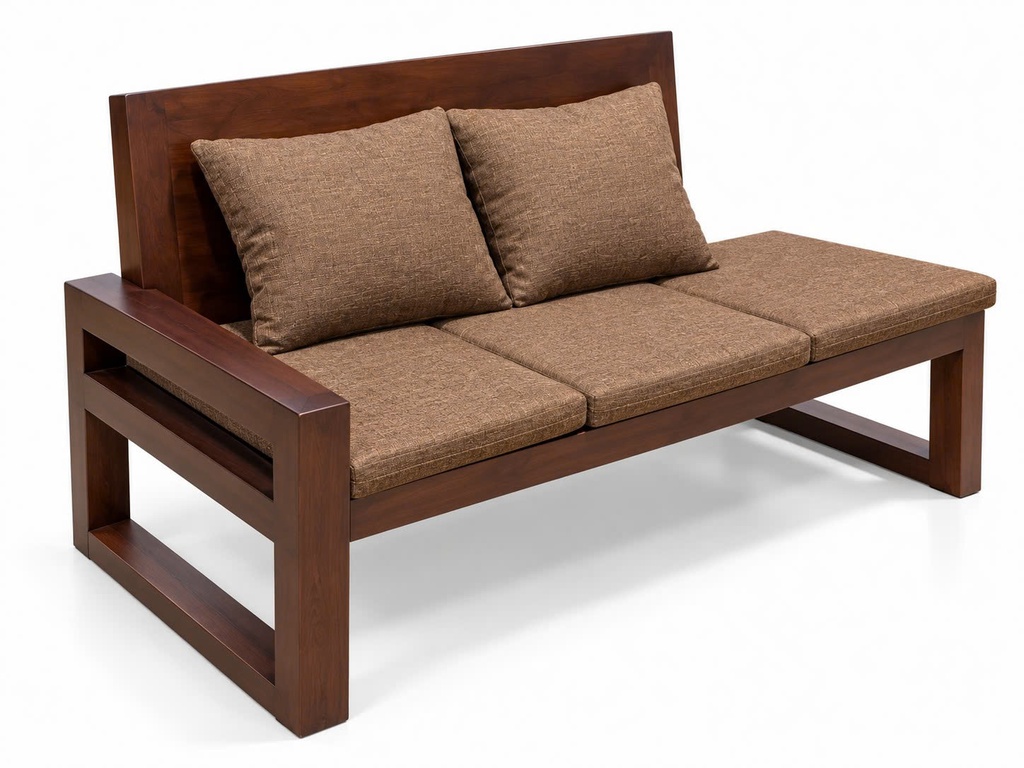 Ghế Sofa Gỗ Thông Dài 150 Rộng 75 (cm)