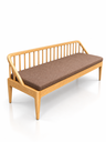 Ghế Băng gỗ Sồi Lót Nệm Dài 180 Ngang 60 Cao ( mặt ngồi) 45 (cm)