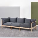 Ghế Sofa Gỗ Sồi (Oak) Cao 80 Dài 244 Sâu 81 (cm)