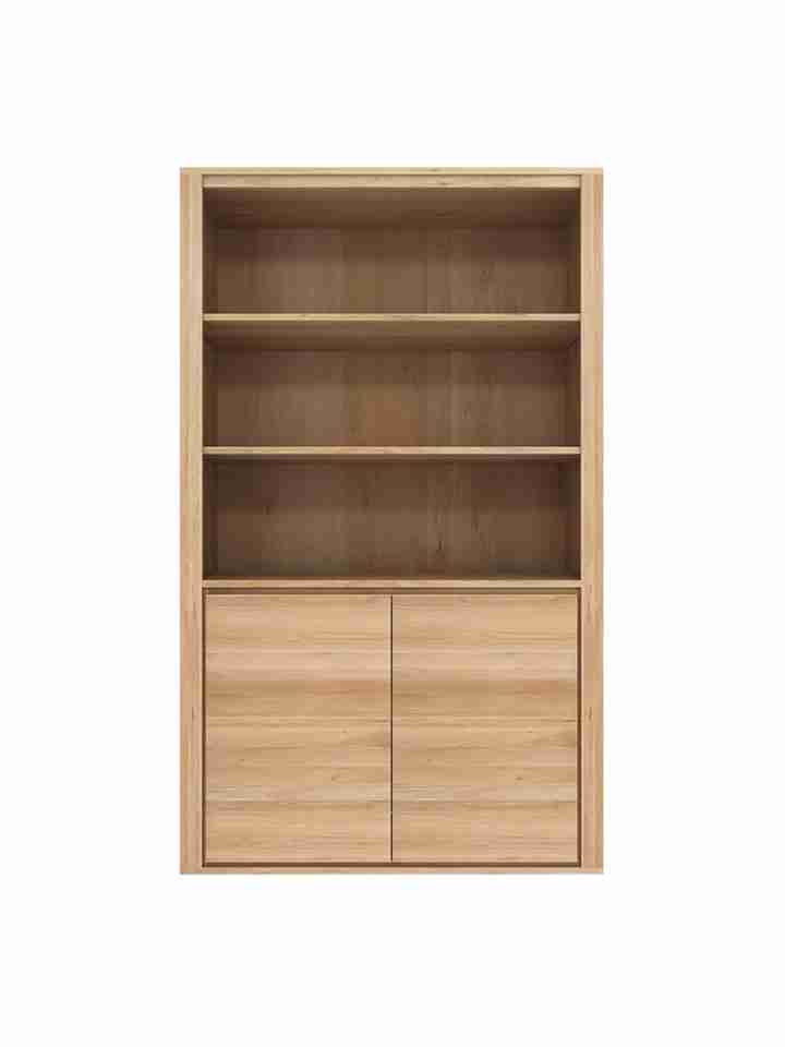 Tủ Sách Gỗ Sồi (Oak) Cao 170 Rộng 80 Sâu 46 (cm)