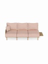 Ghế Sofa Gỗ Tần BÌ (Ash) Cao 81 Rộng 195 Sâu 91 (cm)