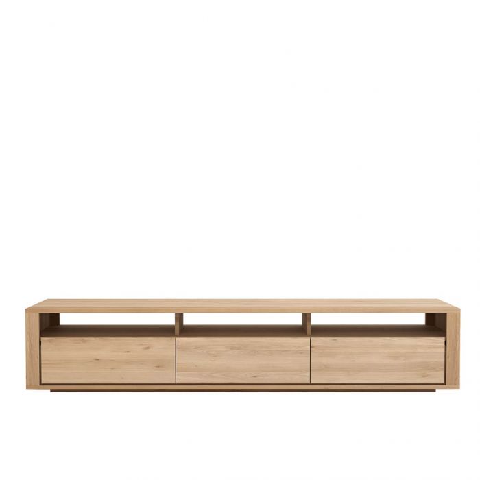 Kệ Tivi 3 Hộc Gỗ Sồi (Oak) Ngang 210 Sâu 46 Cao 42 (cm)