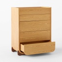 Tủ Quần Áo 5 Hộc Gỗ Sồi (Oak) Cao 110 Ngang 85 Sâu 48 (cm)