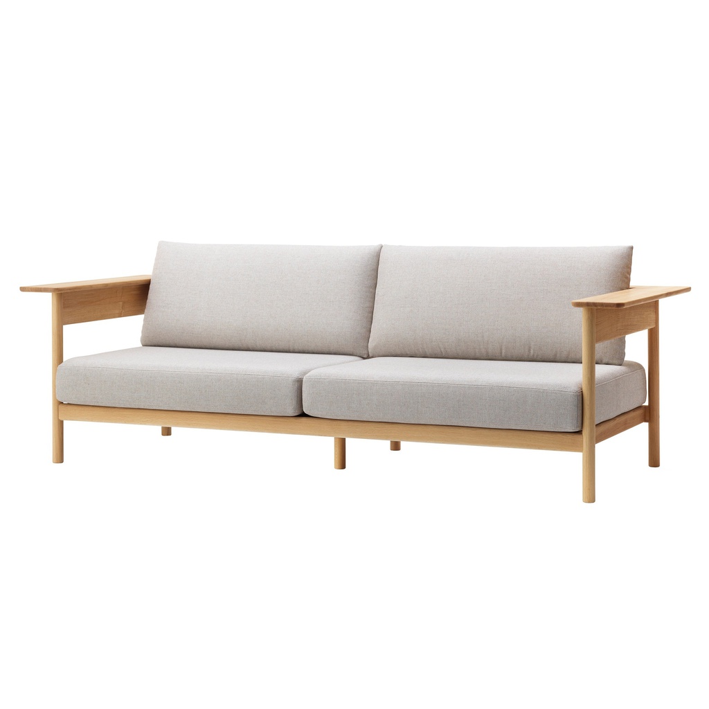 Ghế Sofa Gỗ Sồi (Oak) Cao 77 Dài 220 Sâu 85 Chiều Cao Ghế 36 (cm)