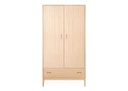 Tủ Quần Áo 2 Cánh Gỗ Sồi (Oak) Cao 190 Rộng 100 Sâu 60 (cm)