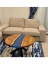 Bàn Trà Tròn Epoxy Gỗ Me Tây Đường Kính 80 Cao 45 (cm)