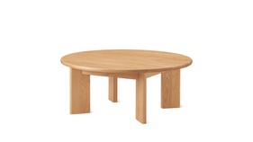 [OAKBSF259] Bàn Trà Gỗ Sồi Cao 35 Đường Kính 90 (cm)
