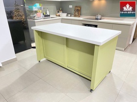[GTBDB1] Bàn Đảo Gỗ Thông Cao 85 Ngang 150 Rộng 80cm