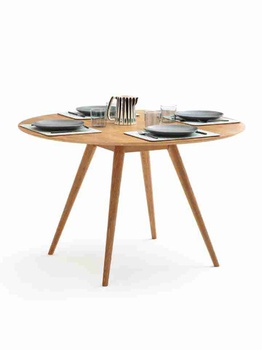 [OAKBA105] Bàn Ăn Tròn 4-6 Người Gỗ Sồi Đường Kính 120 Cao 75 (cm)