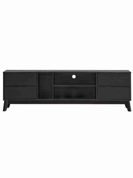 [OAKTTV30] Tủ Tivi Gỗ Sồi Sơn Màu Đen Dài 180 Cao 55 Sâu 40 (cm)