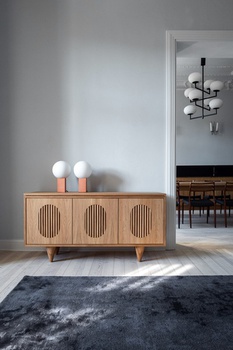 [OAKTTT53] Tủ Trang Trí Gỗ Sồi (Oak) Cao 60 Rộng 140 Sâu 40 (cm)