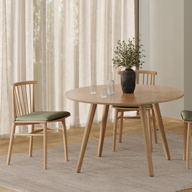 [OAKBA72] Bàn Tròn Gỗ Sồi (Oak) Cao 75 Đường Kính 105 (cm)