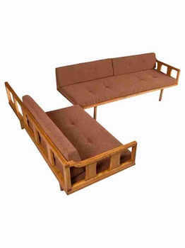 Ghế Sofa Gỗ Sồi (Oak) Cao 67 Rộng 196 Sâu 75 (cm)