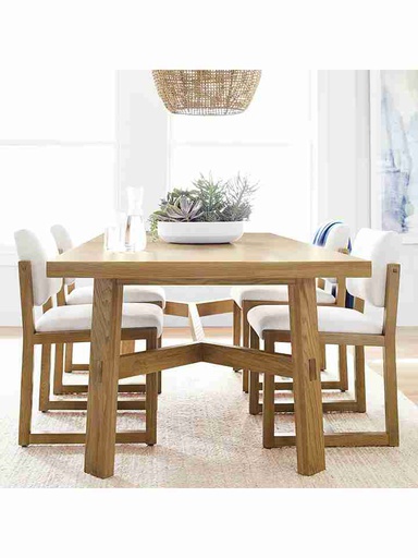 Bàn Ăn Gỗ Sồi (Oak) Cao 76 Rộng 220 Sâu 100 (cm)