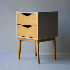 [ASHKG4] Tủ Trang Trí Gỗ Tần Bì (Ash) Cao 75 Rộng 46 Sâu 46 (cm)