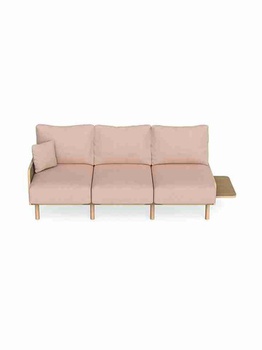 Ghế Sofa Gỗ Tần BÌ (Ash) Cao 81 Rộng 195 Sâu 91 (cm)