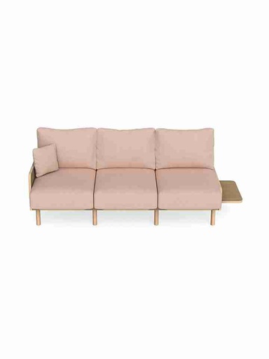 Ghế Sofa Gỗ Tần BÌ (Ash) Cao 81 Rộng 195 Sâu 91 (cm)