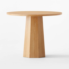 [OAKBA247] Bàn Ăn Hình Tròn Gỗ Sồi (Oak) Đường Kính 100 Cao 75 (cm)