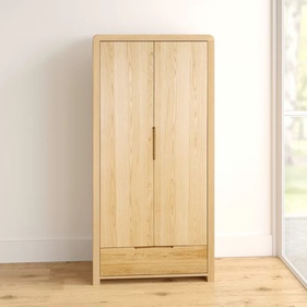 [OAKTQA7] Tủ Quần Áo 2 Cánh Gỗ Sồi (Oak) Cao 190 Rộng 93 Sâu 52 (cm)
