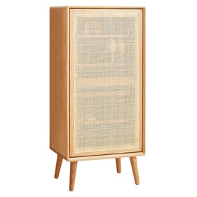 Tủ Giày 1 Cánh Gỗ Sồi (Oak) Cao 105 Rộng 48 Sâu 35 (cm)