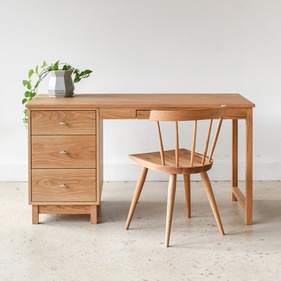 [OAKBLV24] Bàn Làm Việc Gỗ Sồi (Oak) Dài 120 Rộng 60 Cao 75 (cm)