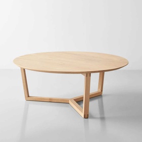 Bàn Tròn Cafe Gỗ Sồi (Oak) Đường Kính 100 Cao 35 (cm)