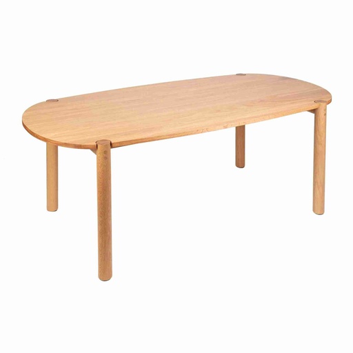 Bàn Ăn Oval Gỗ Sồi (Oak) Dài 140 Ngang 70 Cao 75 (cm)