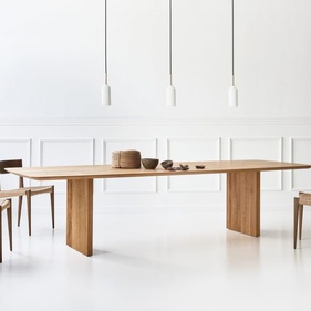 Bàn Ăn Gỗ Sồi (Oak) Dài 180 Ngang 80 Cao 75 (cm)